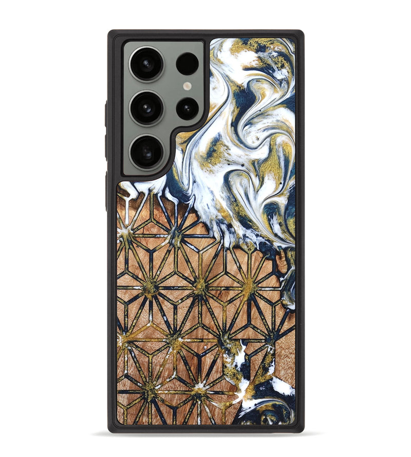 Galaxy S23 Ultra Wood Phone Case - Green (Pattern, 822072)