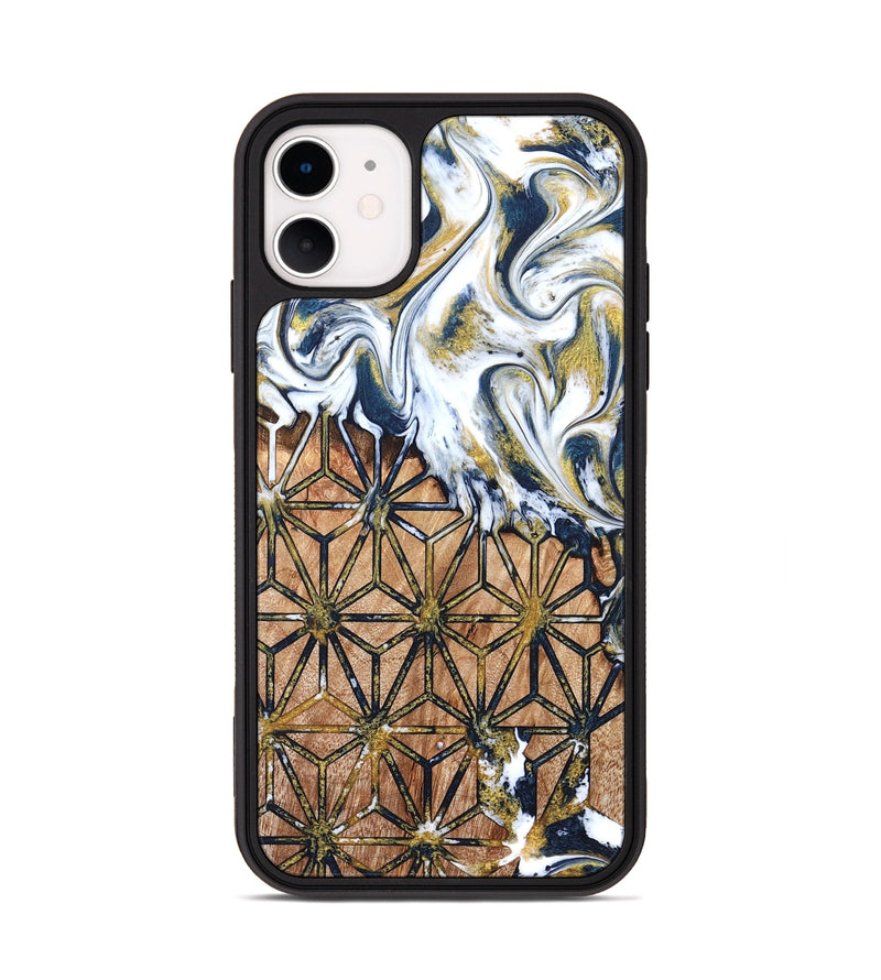 iPhone 11 Wood Phone Case - Green (Pattern, 822072)
