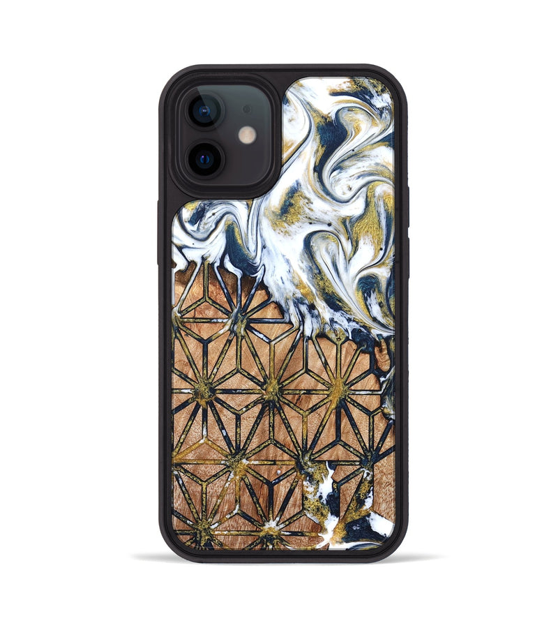 iPhone 12 Wood Phone Case - Green (Pattern, 822072)