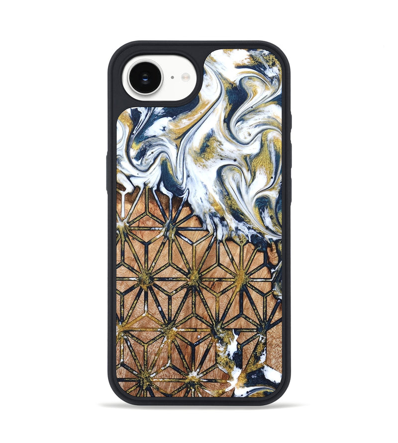iPhone 16e Wood Phone Case - Green (Pattern, 822072)