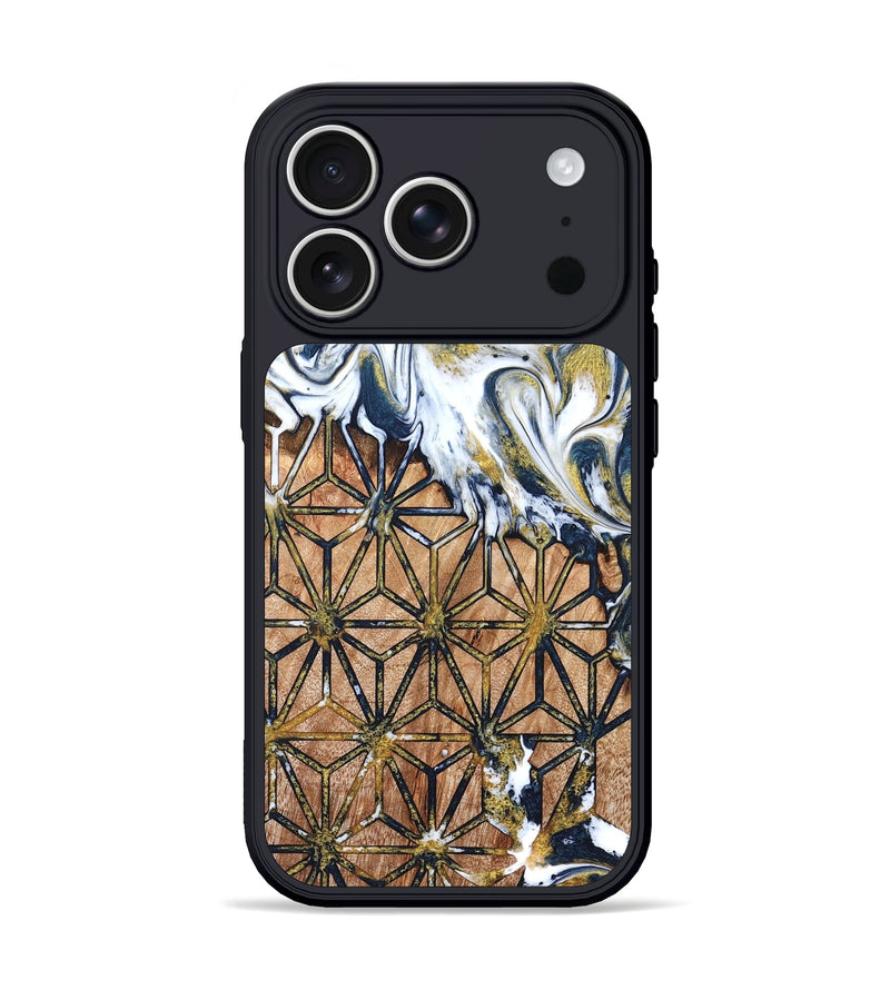 iPhone 17 Pro Wood Phone Case - Green (Pattern, 822072)