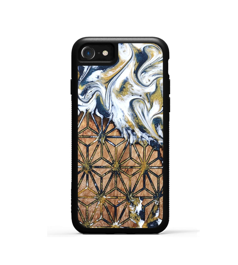 iPhone SE Wood Phone Case - Green (Pattern, 822072)