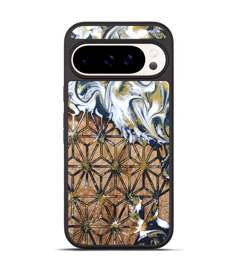 Pixel 9 Pro Wood Phone Case - Green (Pattern, 822072)
