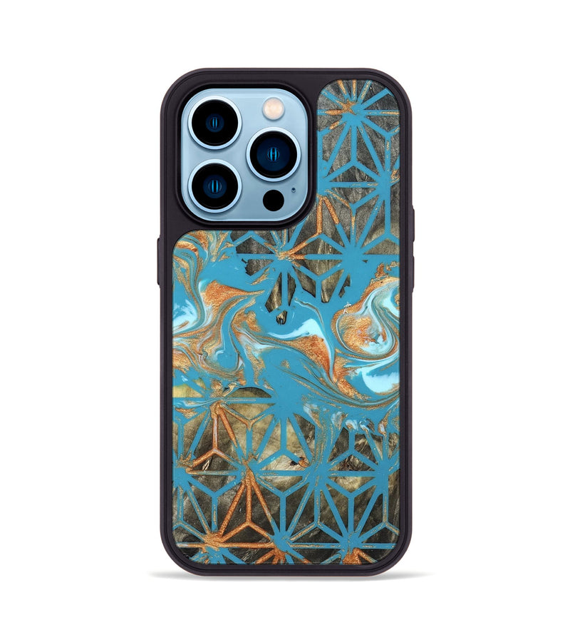 iPhone 14 Pro Wood Phone Case - Cora (Pattern, 822078)