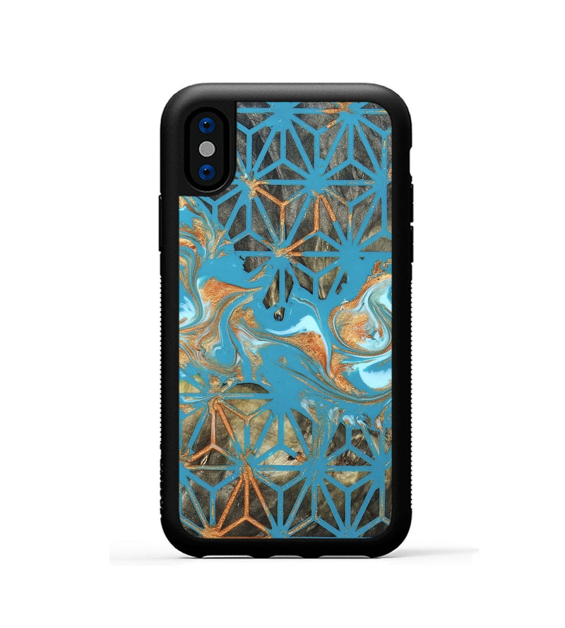 iPhone Xs Wood Phone Case - Cora (Pattern, 822078)