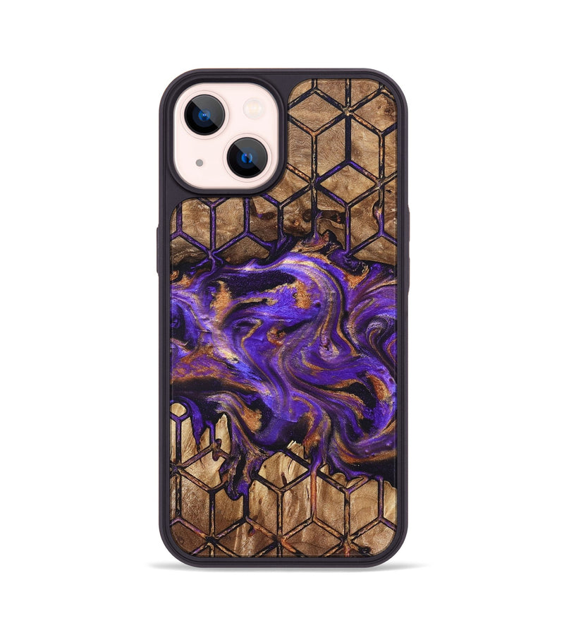 iPhone 14 Wood Phone Case - Dandre (Pattern, 822087)