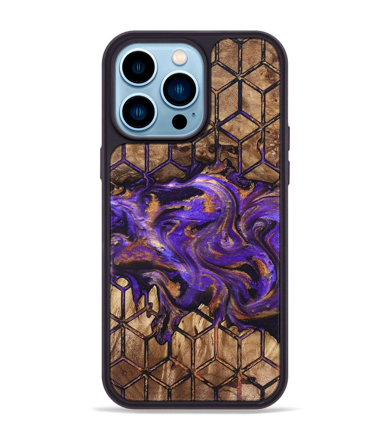 iPhone 14 Pro Max Wood Phone Case - Dandre (Pattern, 822087)