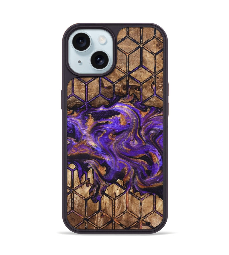 iPhone 15 Wood Phone Case - Dandre (Pattern, 822087)