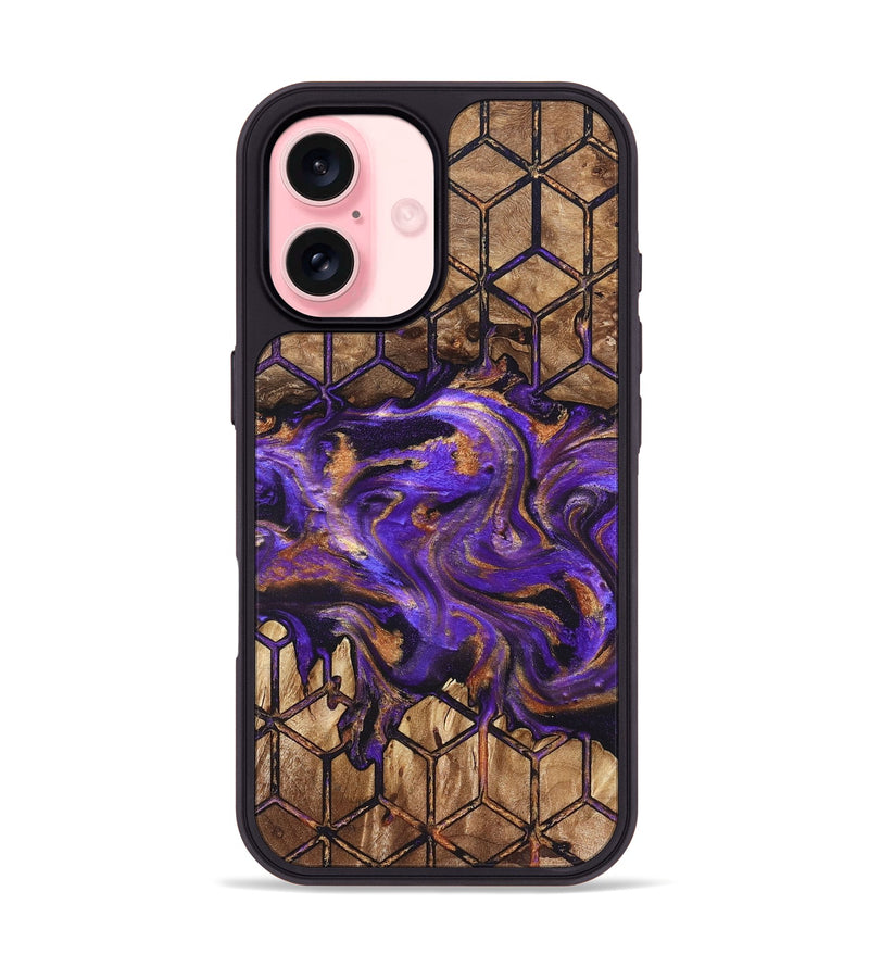 iPhone 16 Wood Phone Case - Dandre (Pattern, 822087)