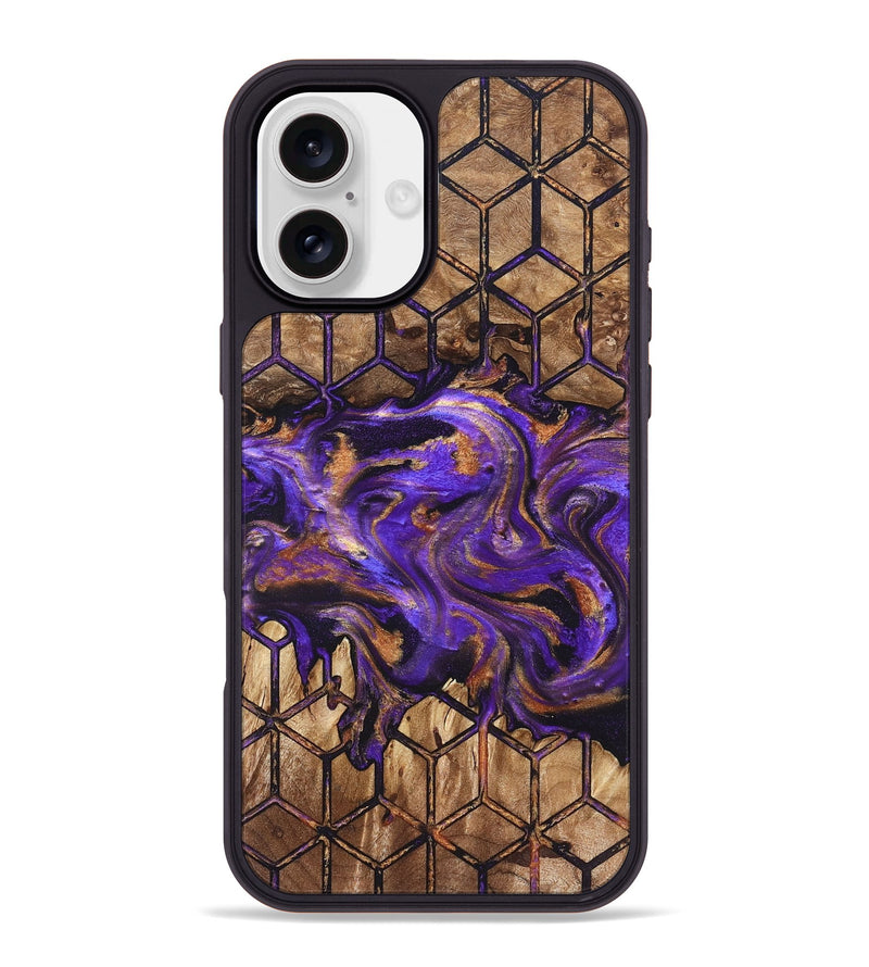 iPhone 16 Plus Wood Phone Case - Dandre (Pattern, 822087)
