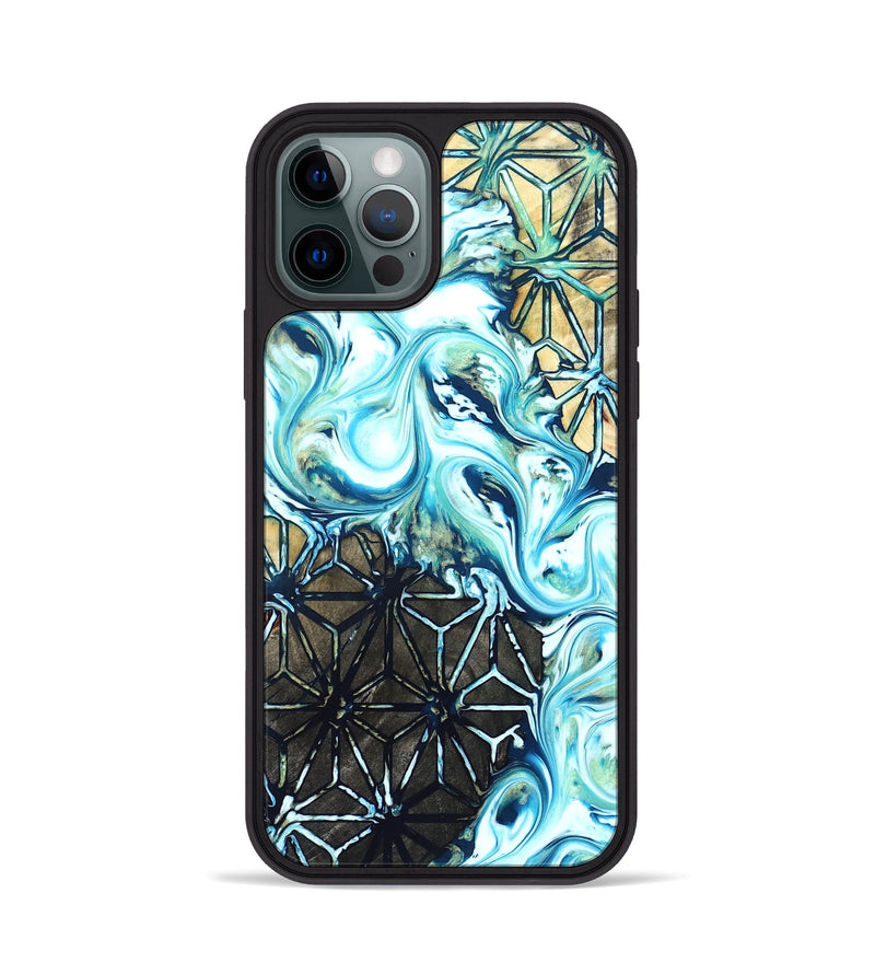 iPhone 12 Pro Wood Phone Case - Alva (Pattern, 822088)