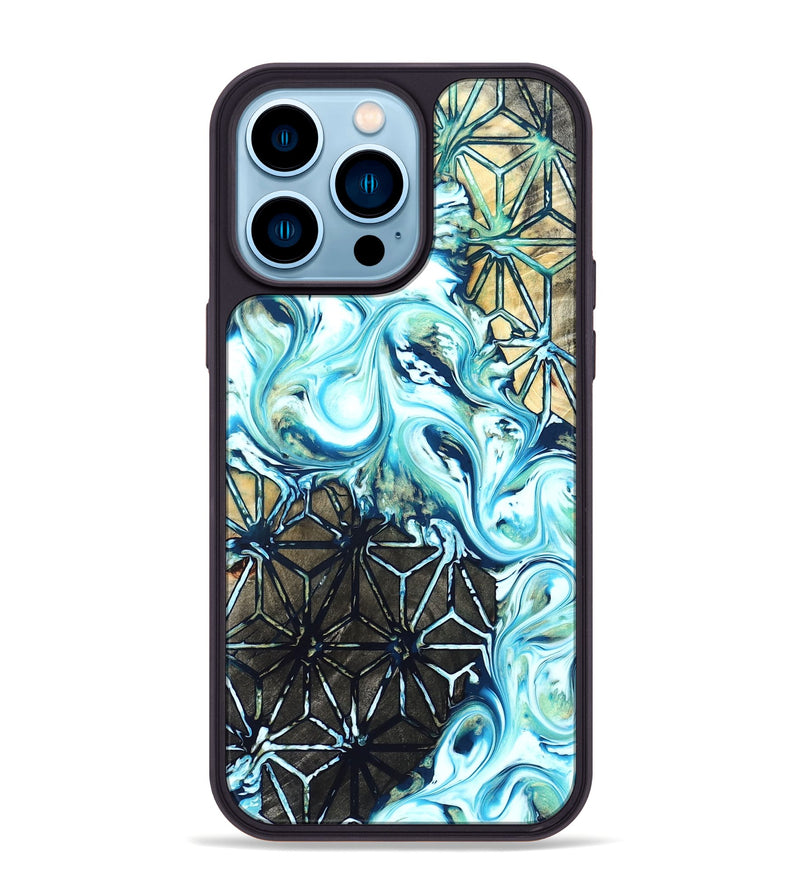 iPhone 14 Pro Max Wood Phone Case - Alva (Pattern, 822088)