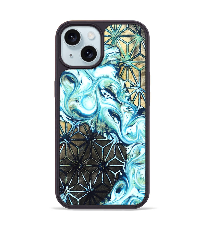iPhone 15 Wood Phone Case - Alva (Pattern, 822088)