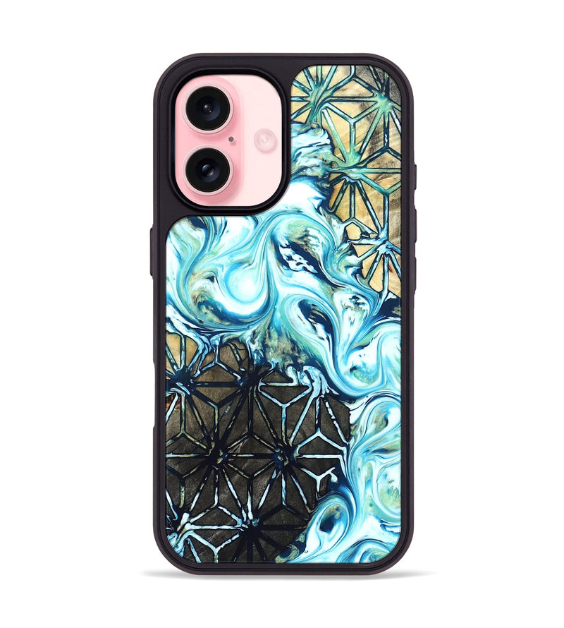 iPhone 16 Wood Phone Case - Alva (Pattern, 822088)