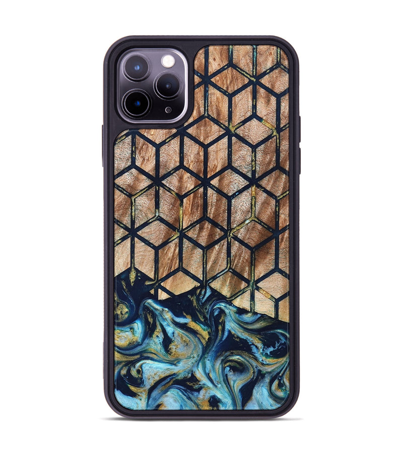 iPhone 11 Pro Max Wood Phone Case - Adda (Pattern, 822089)