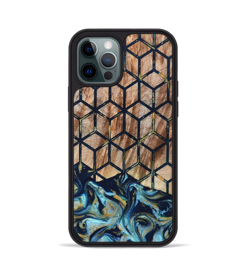iPhone 12 Pro Wood Phone Case - Adda (Pattern, 822089)