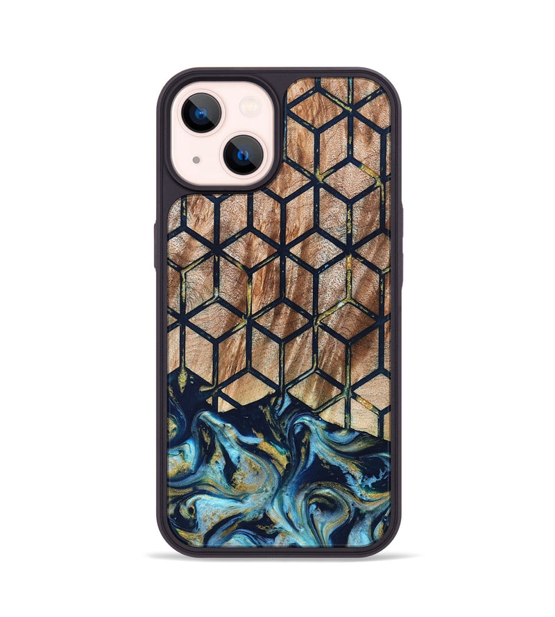 iPhone 14 Wood Phone Case - Adda (Pattern, 822089)