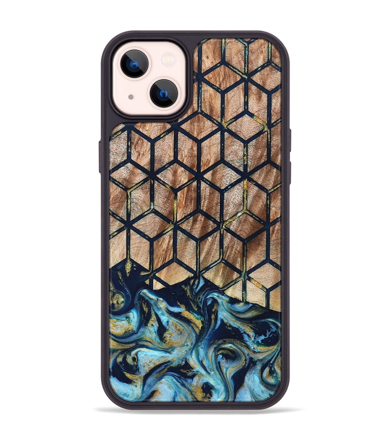 iPhone 14 Plus Wood Phone Case - Adda (Pattern, 822089)