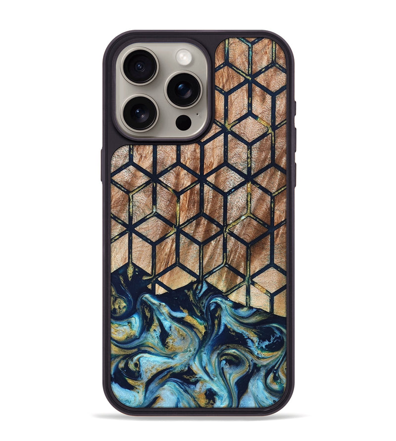 iPhone 15 Pro Max Wood Phone Case - Adda (Pattern, 822089)