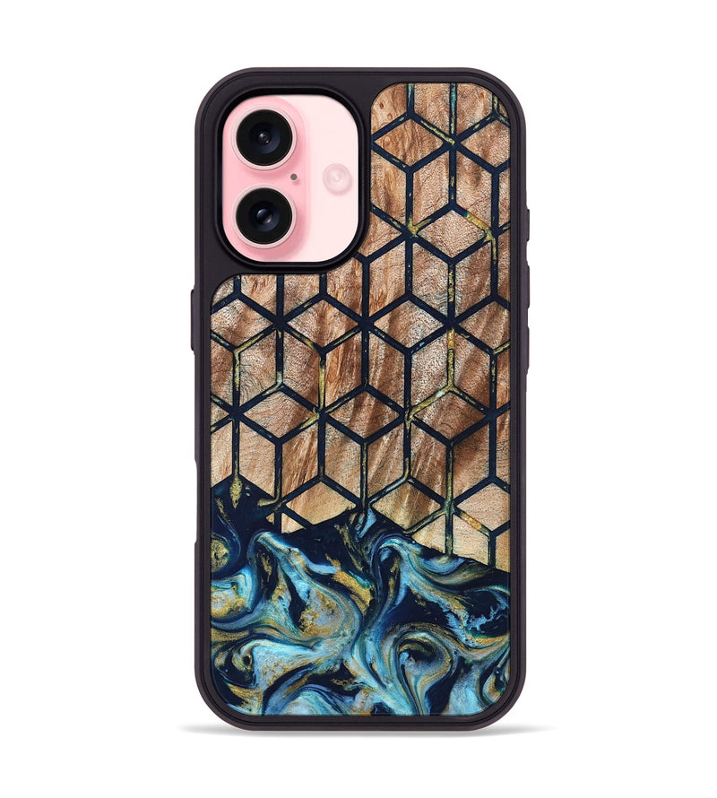 iPhone 16 Wood Phone Case - Adda (Pattern, 822089)