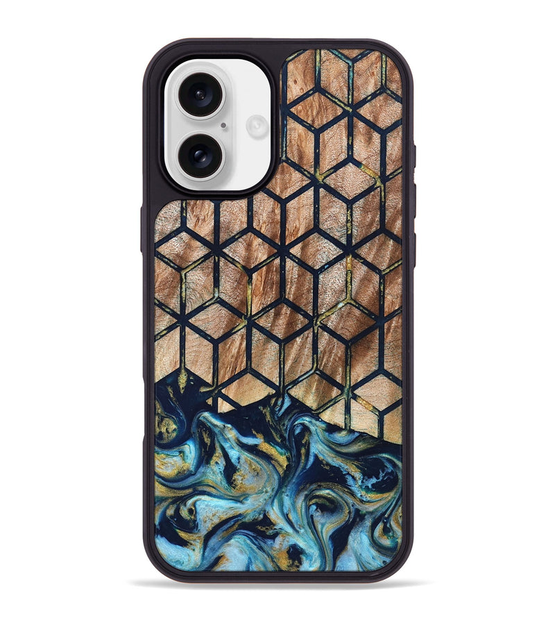 iPhone 16 Plus Wood Phone Case - Adda (Pattern, 822089)