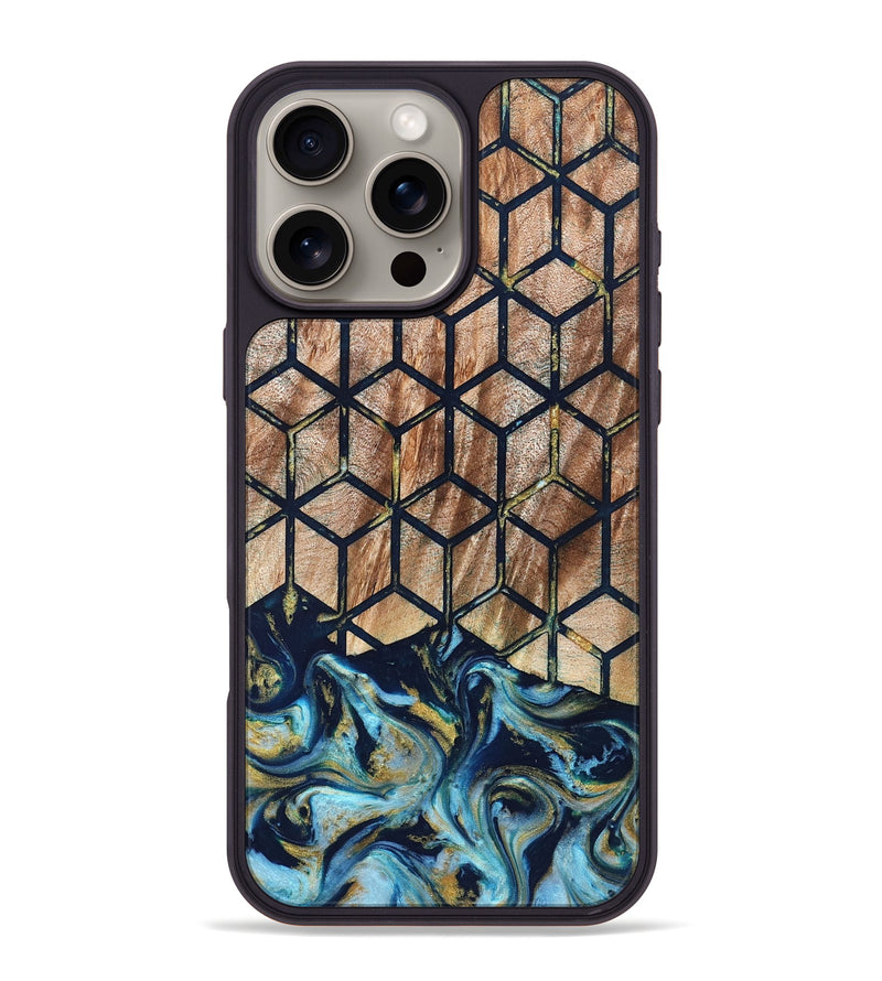 iPhone 16 Pro Max Wood Phone Case - Adda (Pattern, 822089)