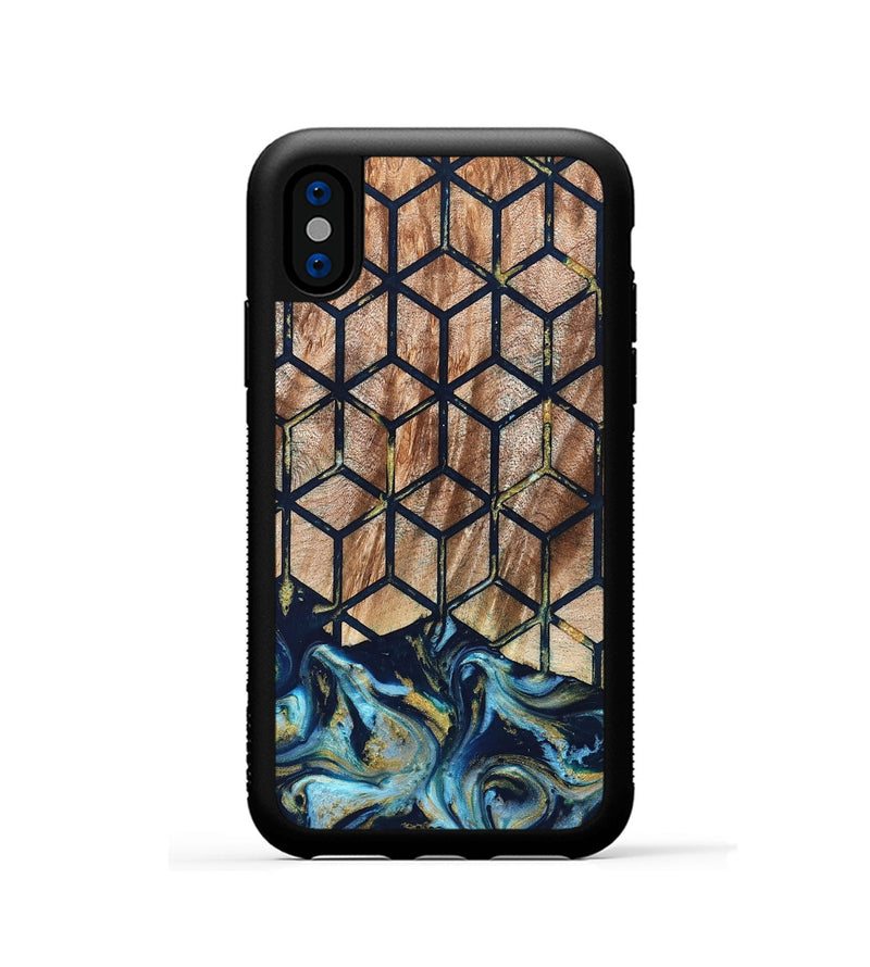 iPhone Xs Wood Phone Case - Adda (Pattern, 822089)
