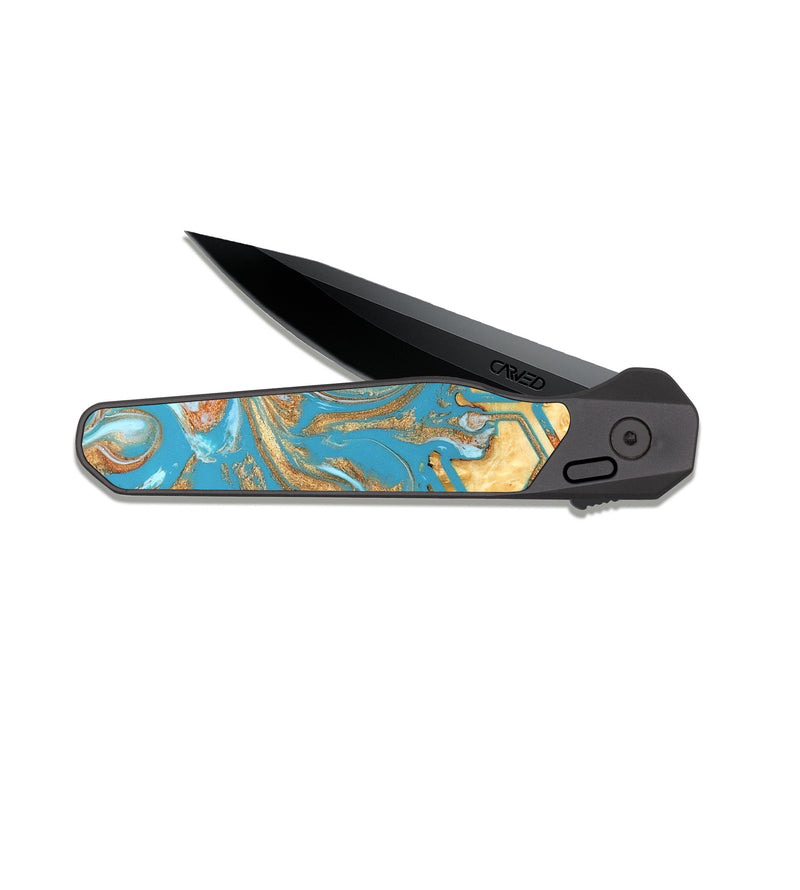 EDC Dark Slate Wood Pocket Knife - Rogelio (Pattern, 822092)
