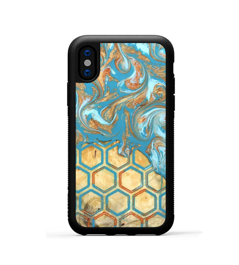 iPhone Xs Wood Phone Case - Rogelio (Pattern, 822092)
