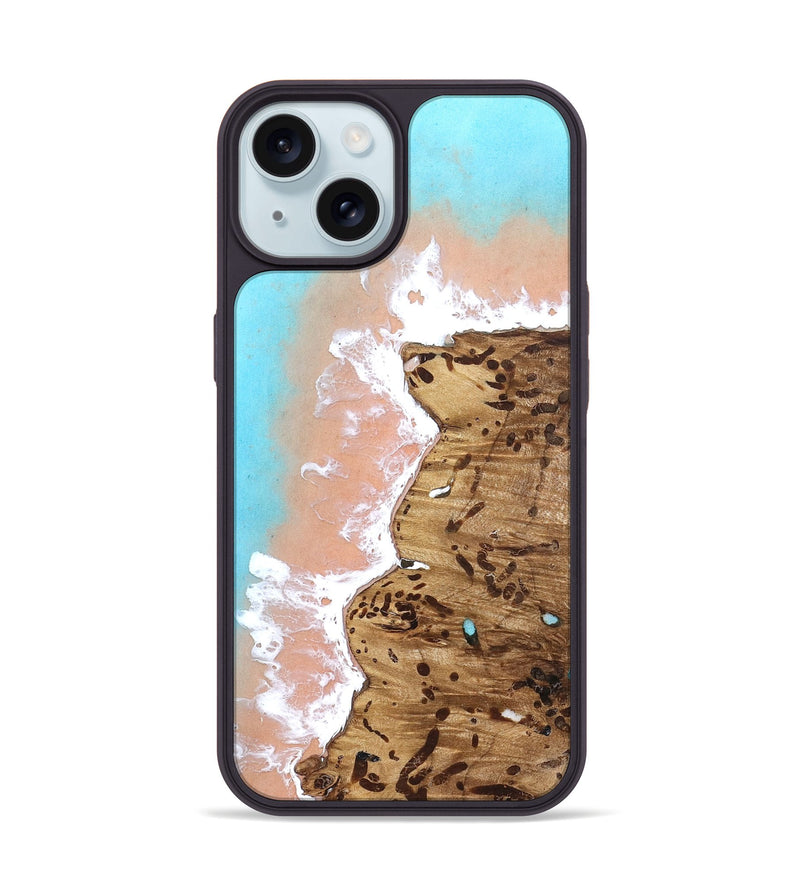 iPhone 15 Wood Phone Case - Sherry (Coastal, 822102)