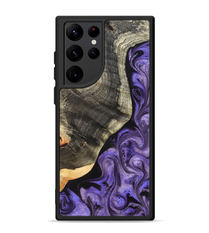 Galaxy S22 Ultra Wood Phone Case - Bentley (Purple, 822109)