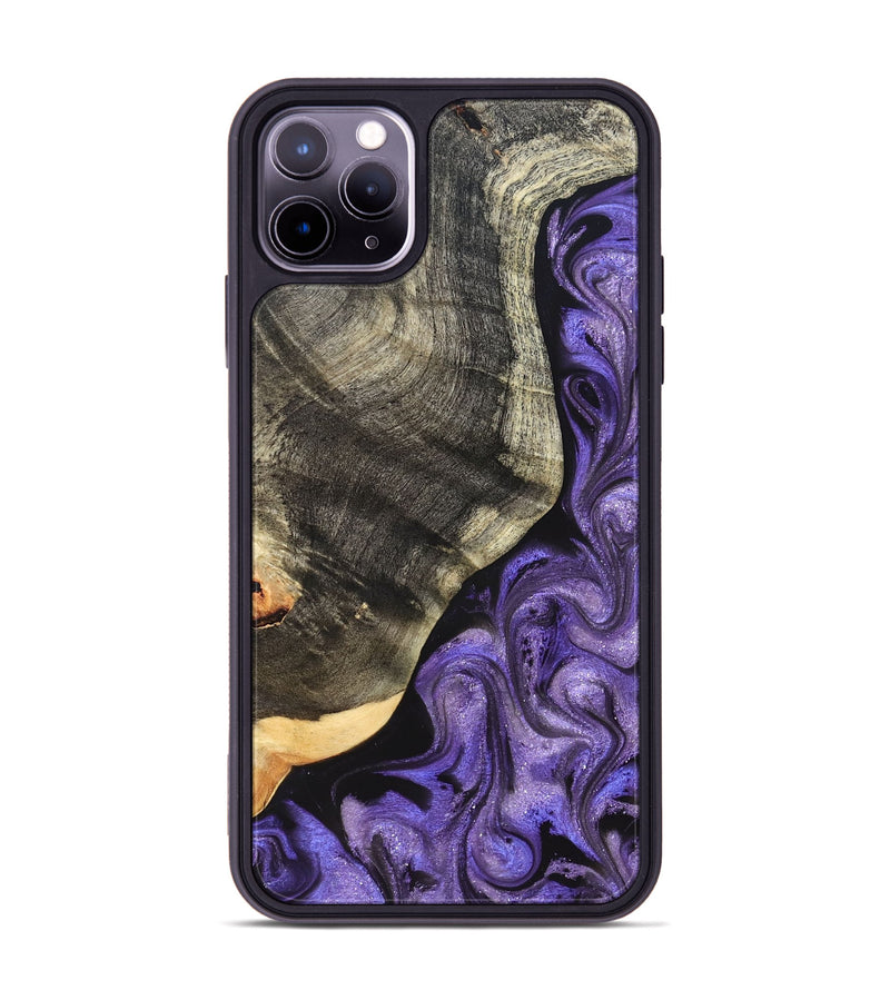 iPhone 11 Pro Max Wood Phone Case - Bentley (Purple, 822109)