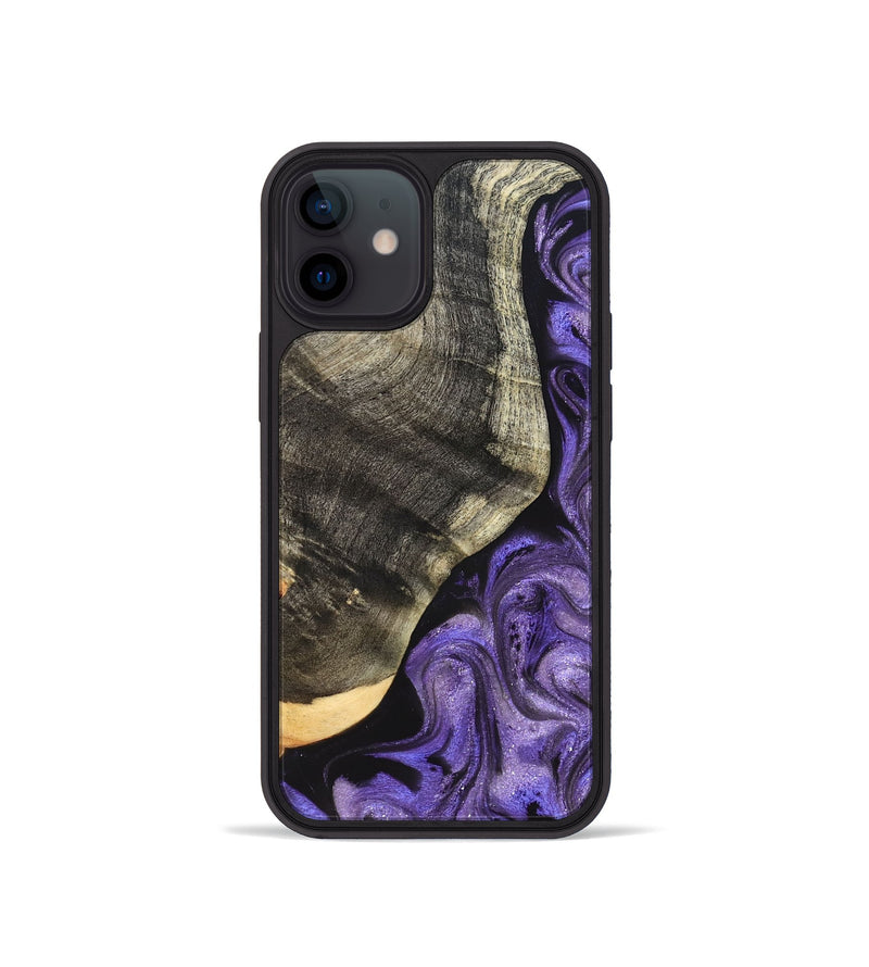 iPhone 12 mini Wood Phone Case - Bentley (Purple, 822109)