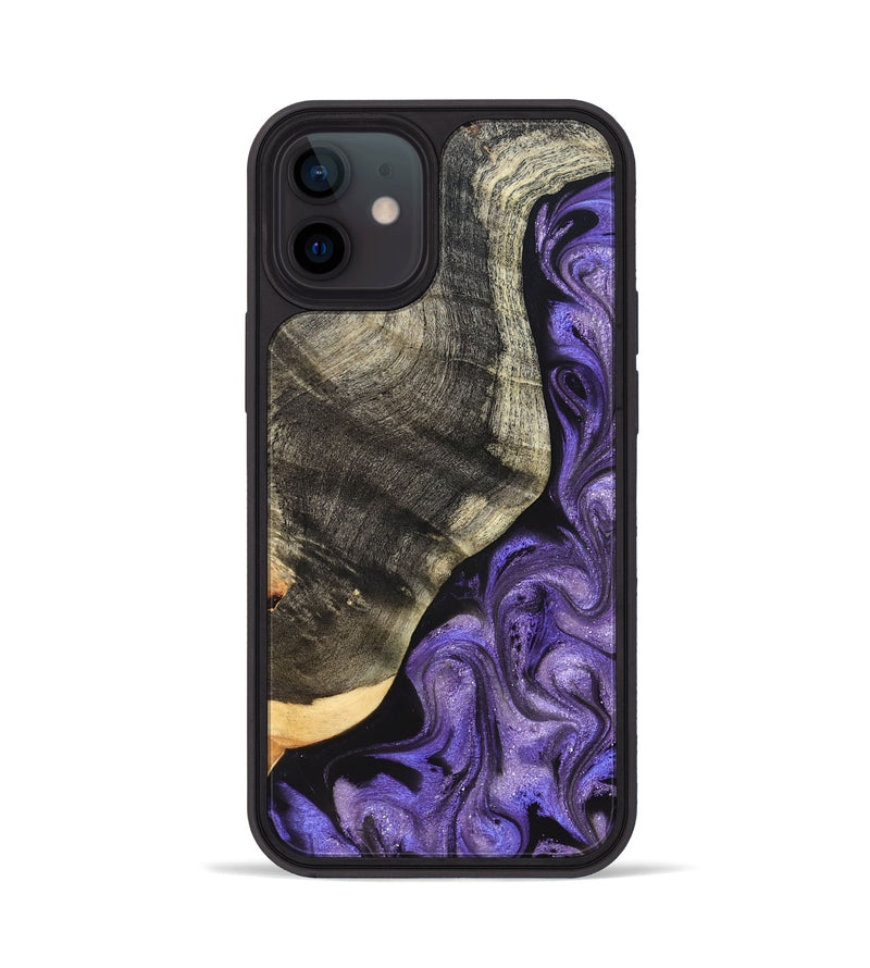 iPhone 12 Wood Phone Case - Bentley (Purple, 822109)