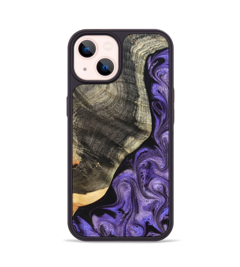 iPhone 14 Wood Phone Case - Bentley (Purple, 822109)