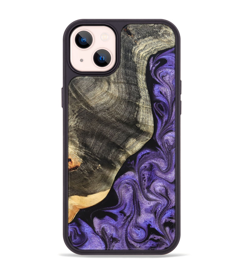 iPhone 14 Plus Wood Phone Case - Bentley (Purple, 822109)
