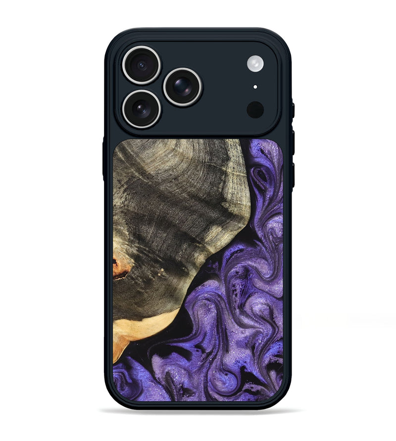 iPhone 17 Pro Max Wood Phone Case - Bentley (Purple, 822109)