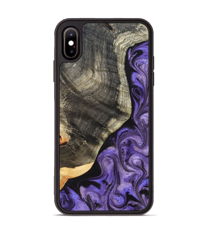 iPhone Xs Max Wood Phone Case - Bentley (Purple, 822109)