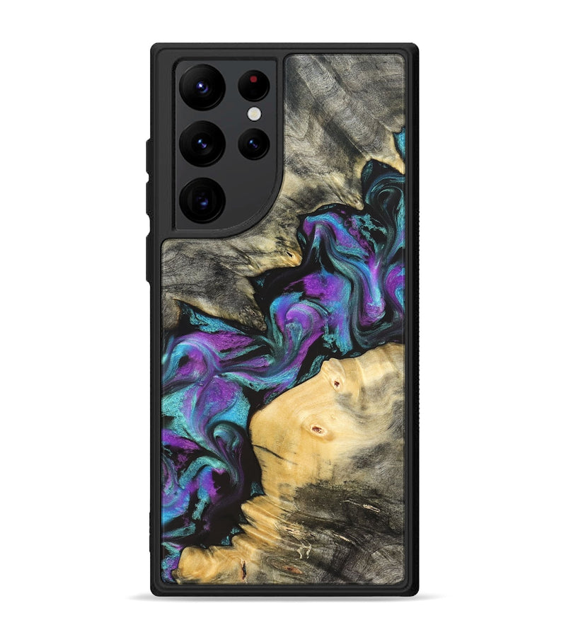 Galaxy S22 Ultra Wood Phone Case - Frankie (Purple, 822110)