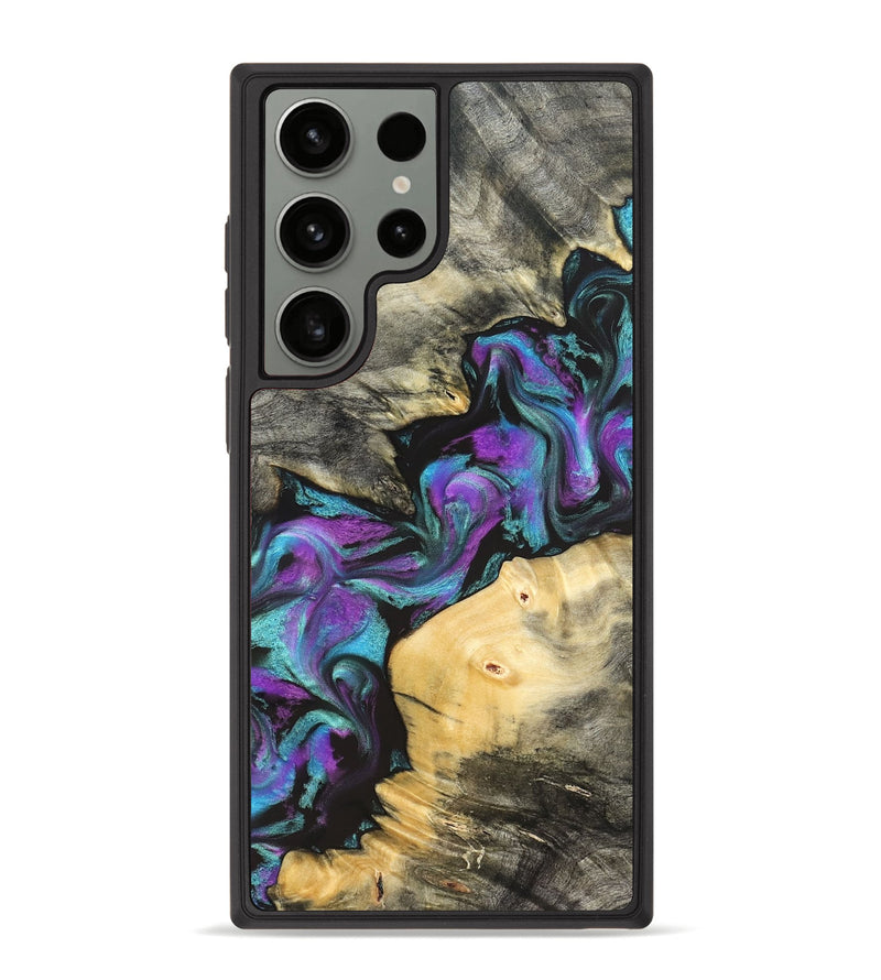 Galaxy S23 Ultra Wood Phone Case - Frankie (Purple, 822110)