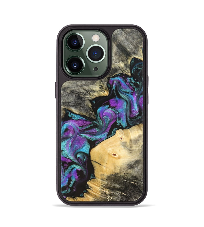 iPhone 13 Pro Wood Phone Case - Frankie (Purple, 822110)