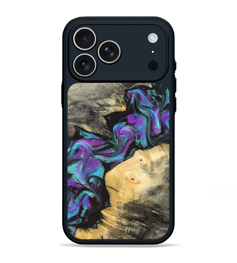 iPhone 17 Pro Max Wood Phone Case - Frankie (Purple, 822110)