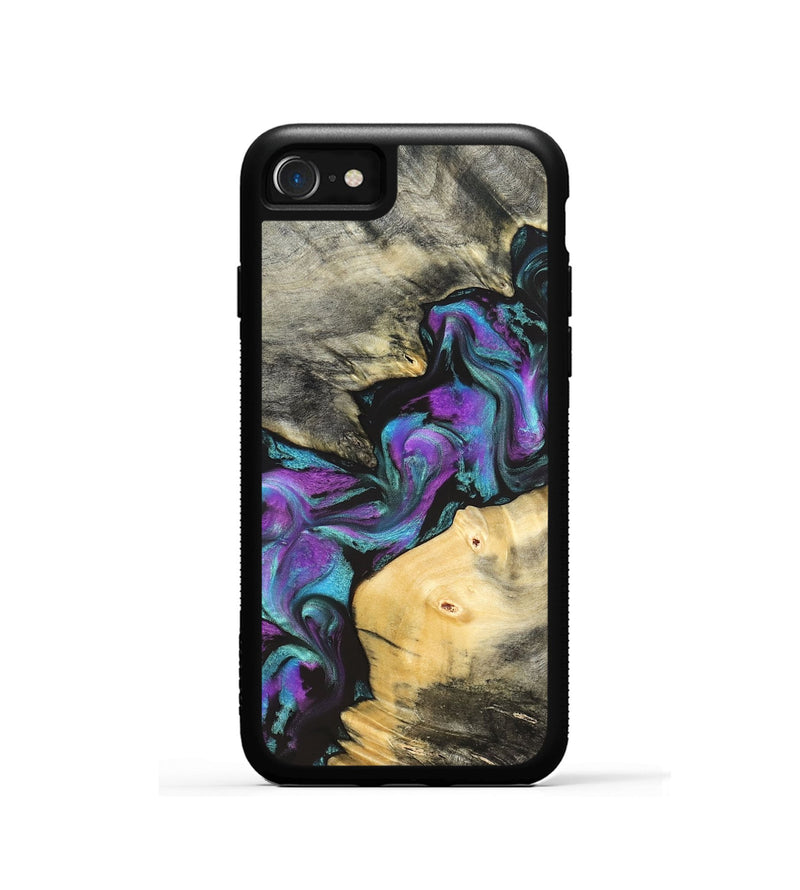 iPhone SE Wood Phone Case - Frankie (Purple, 822110)