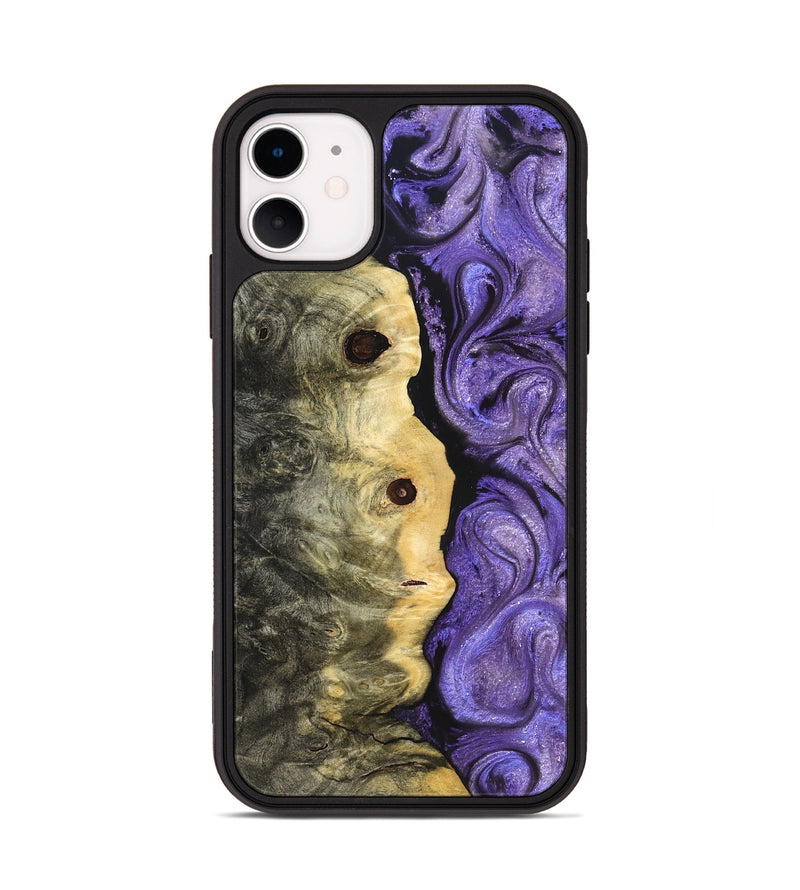 iPhone 11 Wood Phone Case - Ashanti (Purple, 822111)
