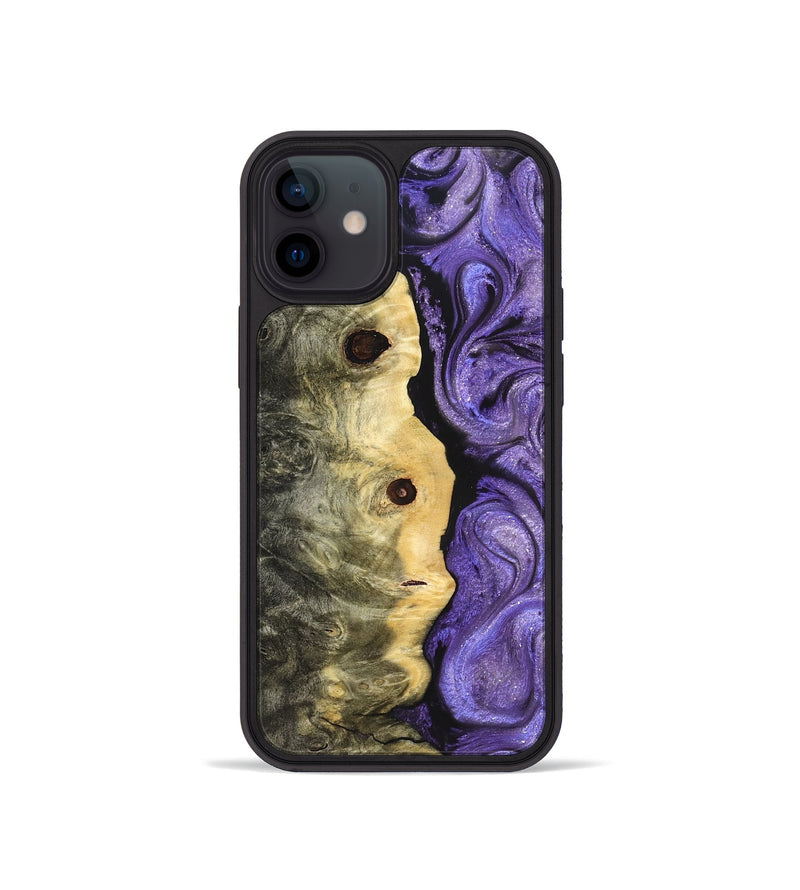 iPhone 12 mini Wood Phone Case - Ashanti (Purple, 822111)