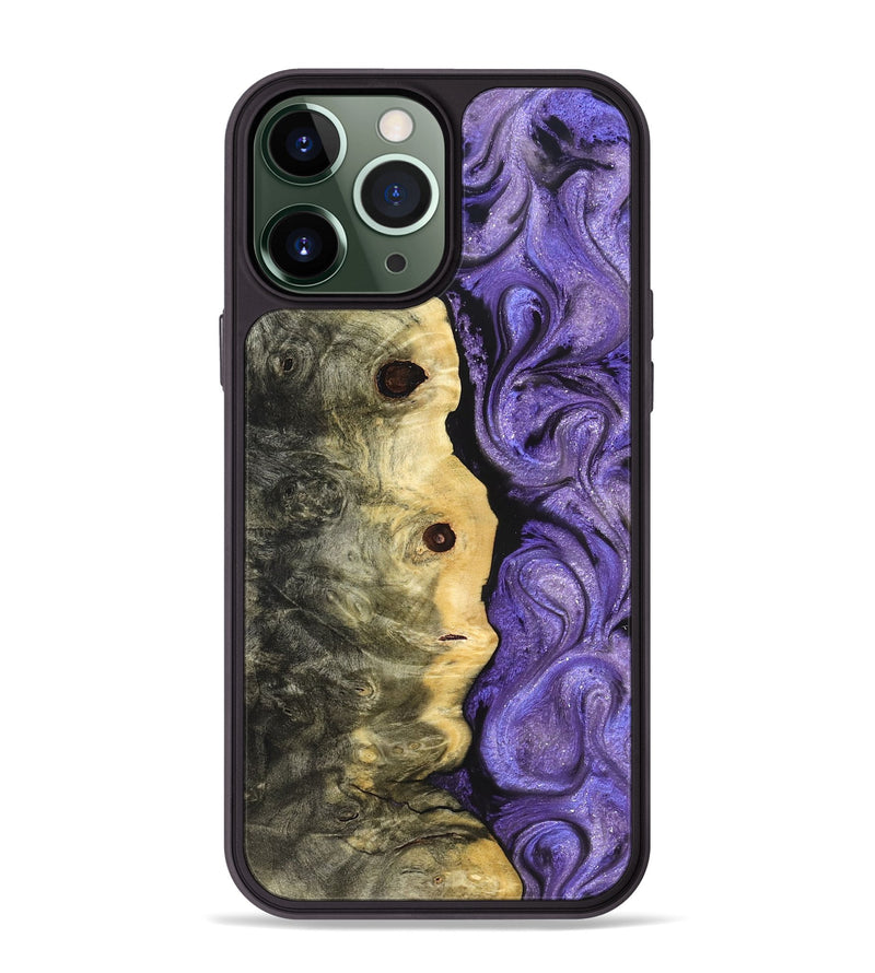 iPhone 13 Pro Max Wood Phone Case - Ashanti (Purple, 822111)