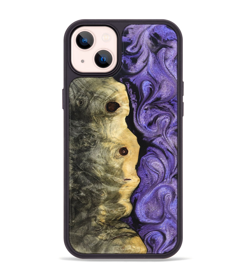iPhone 14 Plus Wood Phone Case - Ashanti (Purple, 822111)