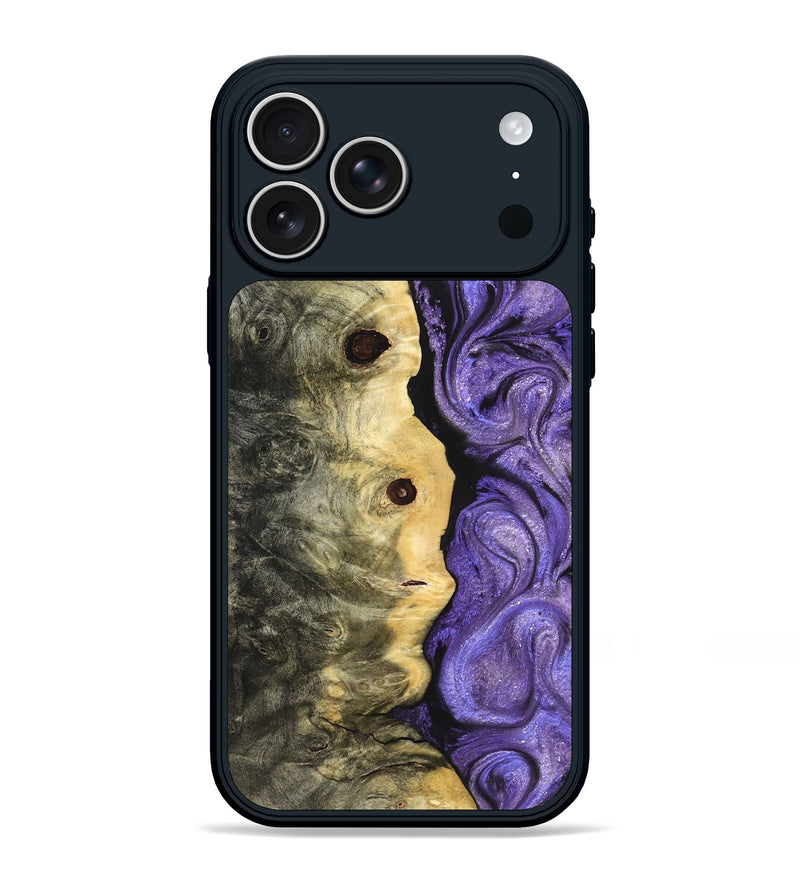 iPhone 17 Pro Max Wood Phone Case - Ashanti (Purple, 822111)