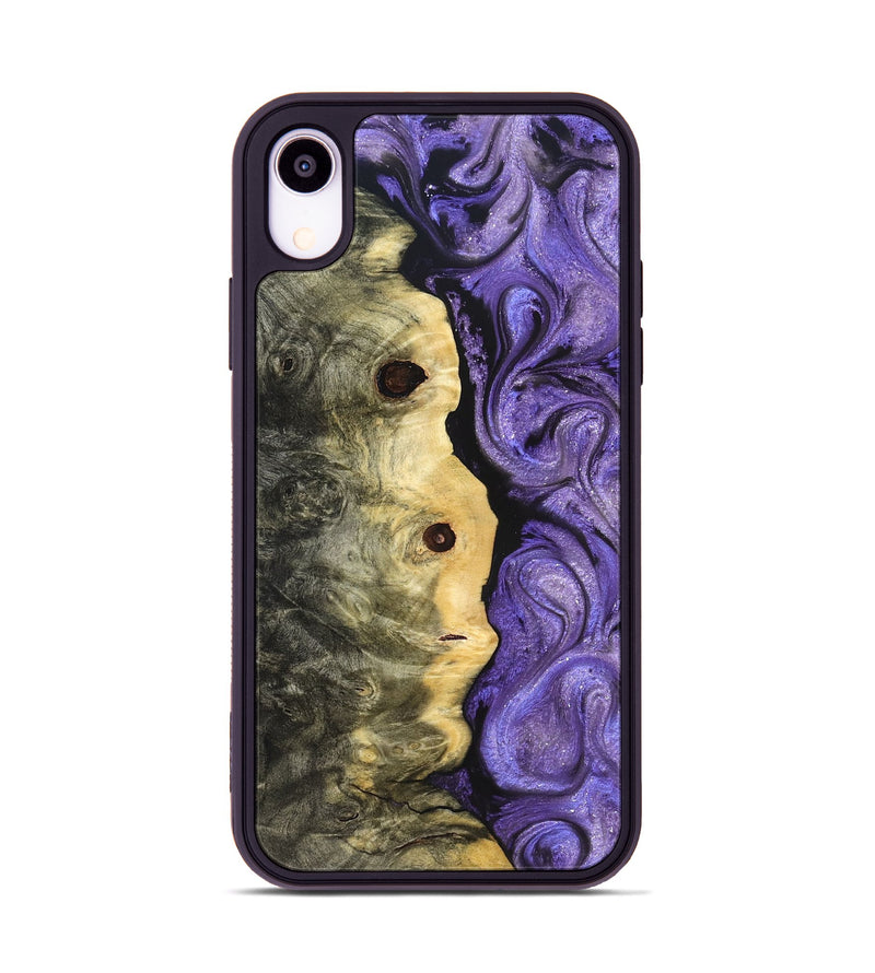 iPhone Xr Wood Phone Case - Ashanti (Purple, 822111)