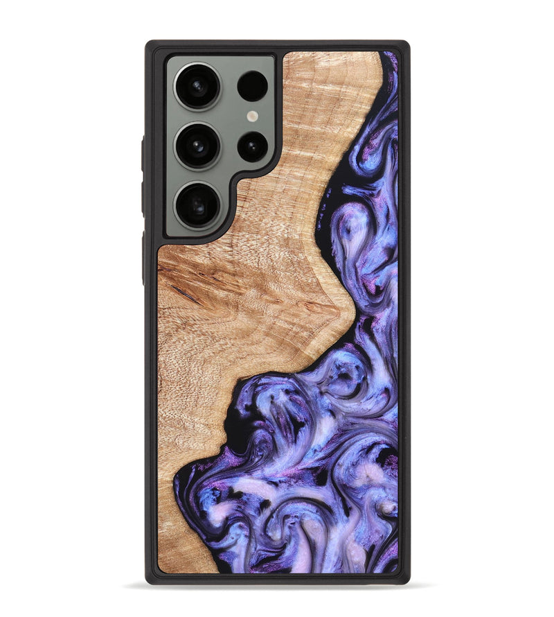 Galaxy S23 Ultra Wood Phone Case - Duke (Purple, 822113)
